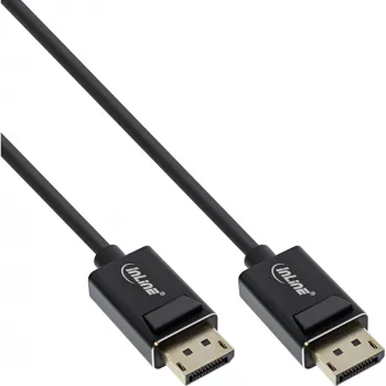 InLine DisplayPort 2.0 kaapeli, 8K4K UHBR, musta, kullatut kontaktit, 2m