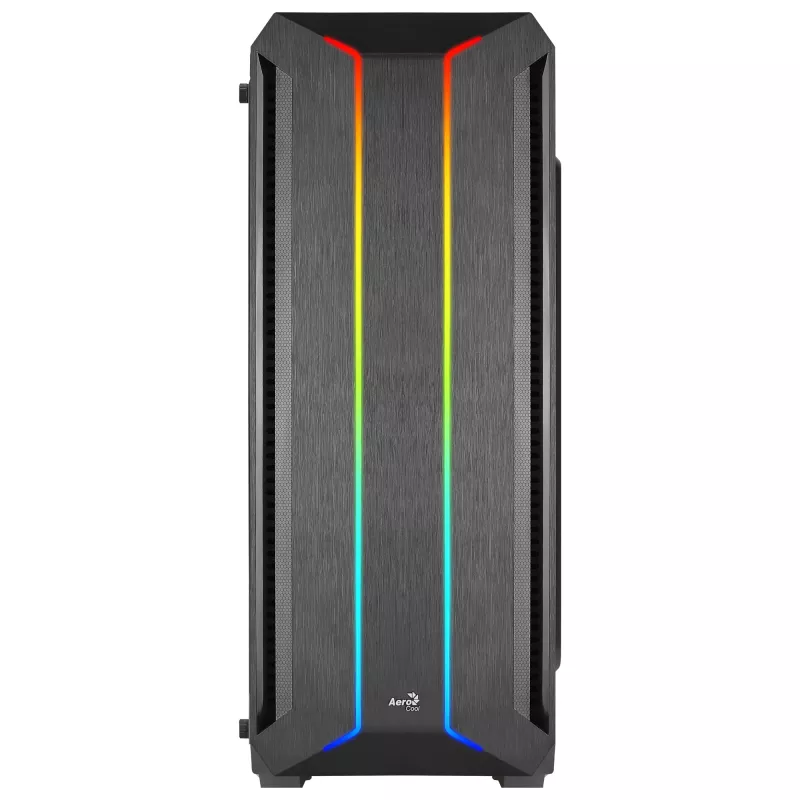 Aerocool SKYLINEV2BK PC ATX -kotelo kaksoisetupaneeli LED ARGB-tuuletin ARGB 12 cm musta