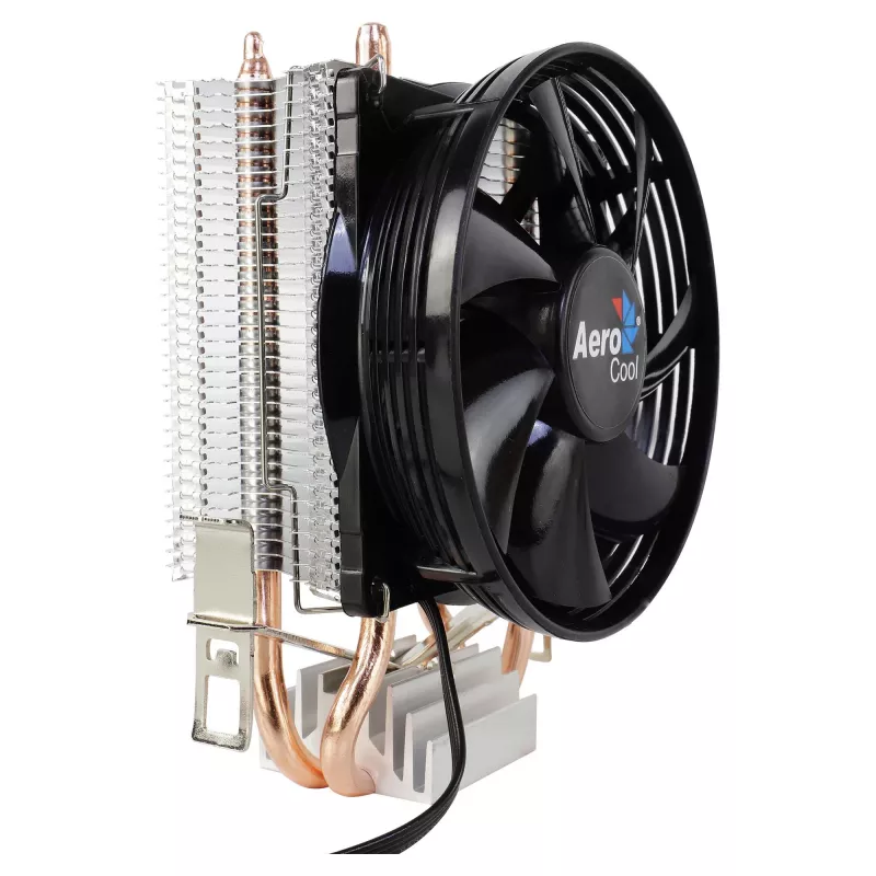 AEROCOOL VERKHO2 CPU-jäähdytin 90 mm:n tuulettimella, hydraulisella laakerilla, 800–2000 RPM, 110 W TDP, monikantatuki