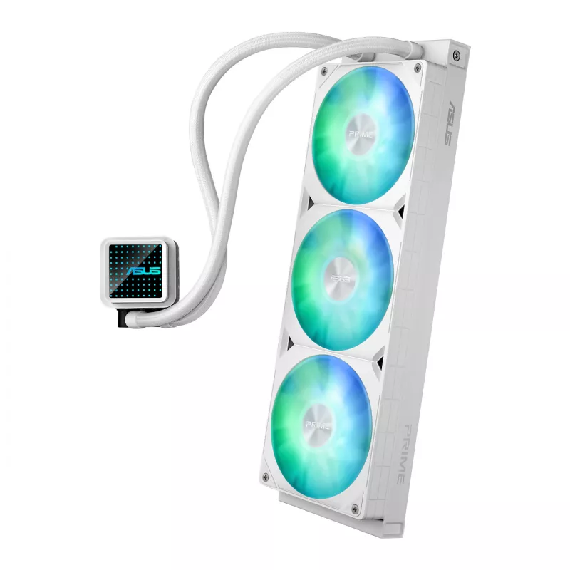 ASUS Prime LC 360 ARGB White Edition -prosessorijäähdytin nestejäähdytys 12 cm 1 kpl
