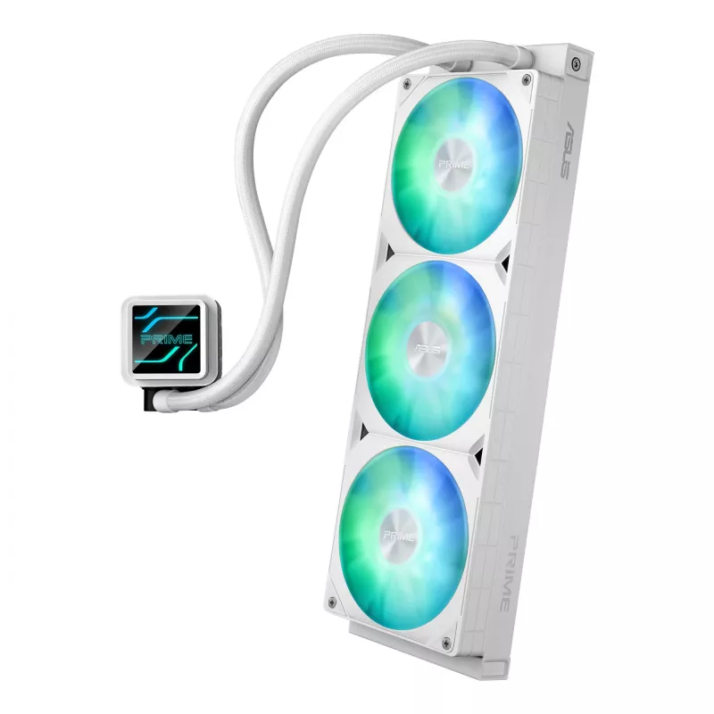ASUS Prime LC 360 ARGB White Edition -prosessorijäähdytin nestejäähdytys 12 cm 1 kpl