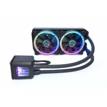 Nestekierron jäähdytin Alphacool Eisbaer Aurora 240 CPU prosessori musta