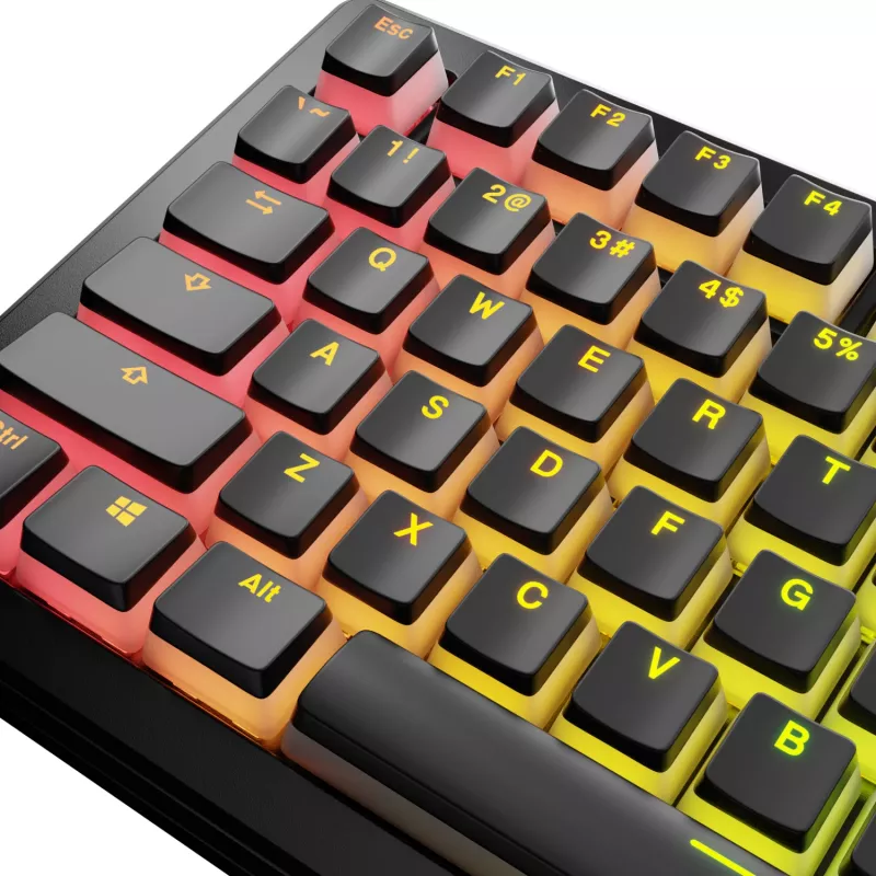 Glorious GPBT Aura V3 näppäinhattusarja, ANSI-asettelu (US), PBT, Doubleshot, musta