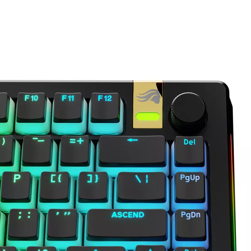 Glorious GPBT Aura V3 näppäinhattusarja, ANSI-asettelu (US), PBT, Doubleshot, musta