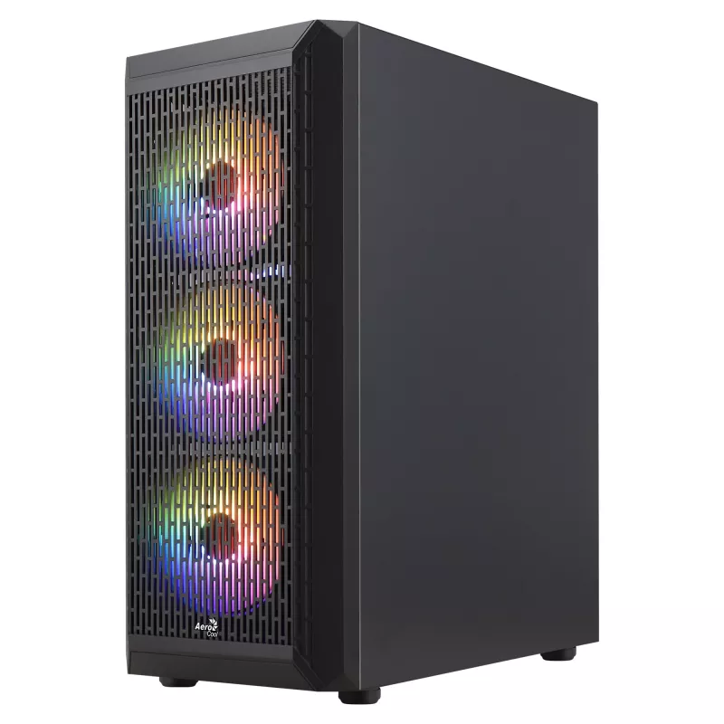 Aerocool BEAMBKV2 Gaming ATX-kotelo 4 tuuletinta 12cm FRGB musta