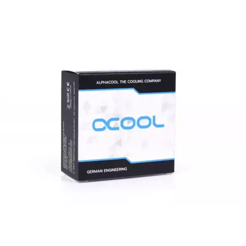 Alphacool Eiszapfen 17594 90° adapteri, G1/4 ulkokierre – G1/4 sisäkierre, musta