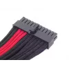 SilverStone SST-PP07-MBBR ATX 24-napainen jatkokaapeli, 0,3 m, musta/punainen