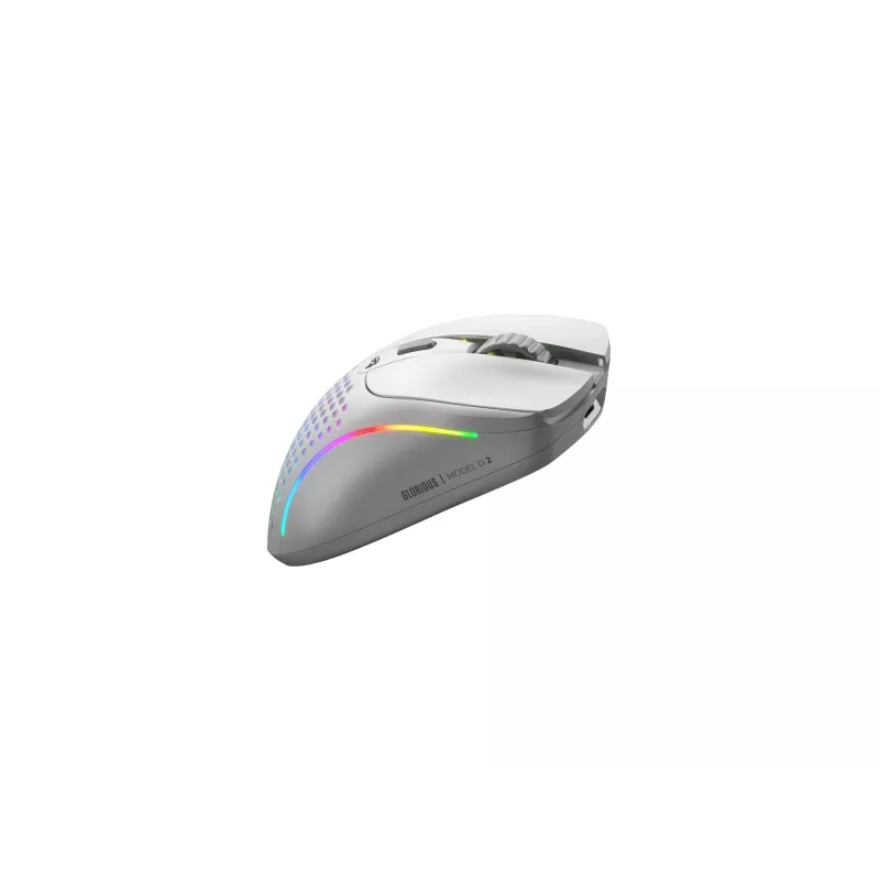 Glorious Gaming Glorious Model D 2 Wireless - mattavalkoinen, oikeakätinen, RF Wireless, 19000 DPI, valkoinen