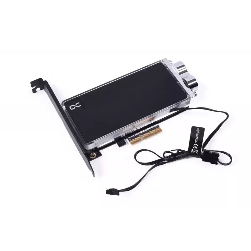 Alphacool Core M.2 NVMe PCIe 5.0 -nestjäähdytin backplatella