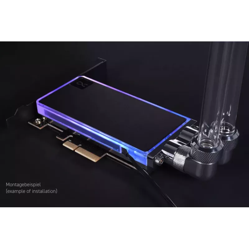 Alphacool Core M.2 NVMe PCIe 5.0 -nestjäähdytin backplatella