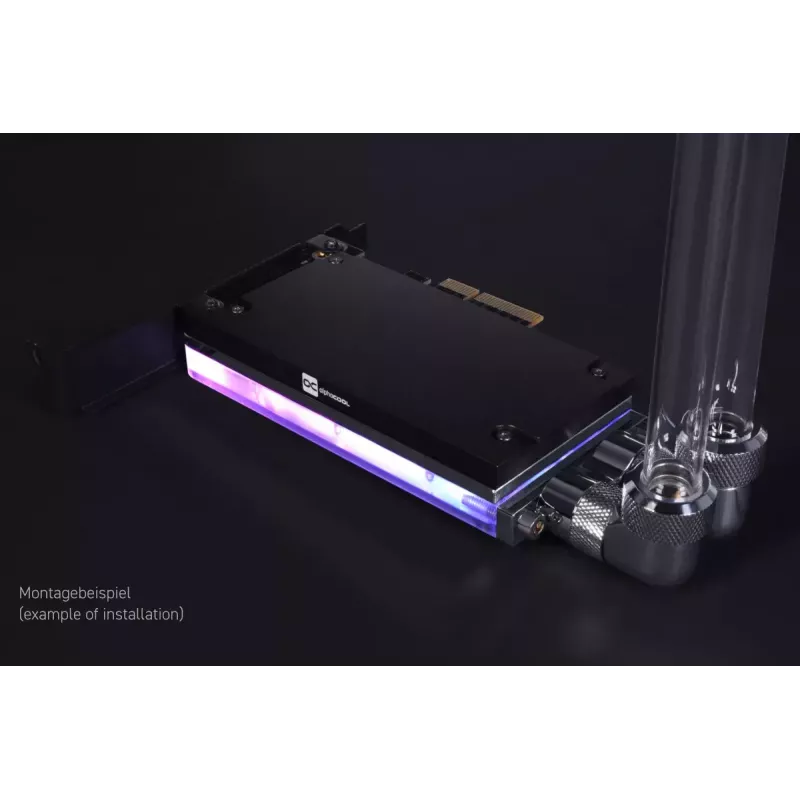 Alphacool Core M.2 NVMe PCIe 5.0 -nestjäähdytin backplatella
