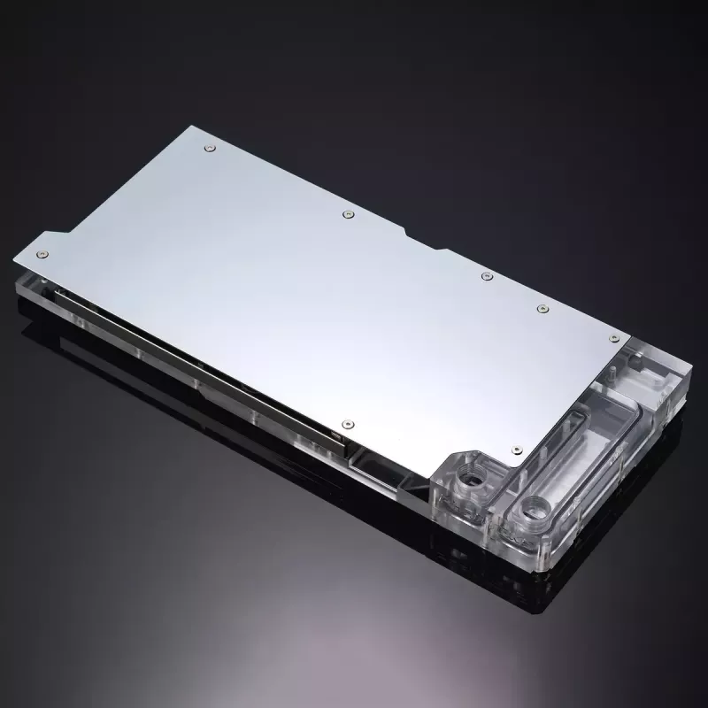 Vesiblokki + backplate Phanteks Glacier G40 akryyli kupari harmaa läpinäkyvä