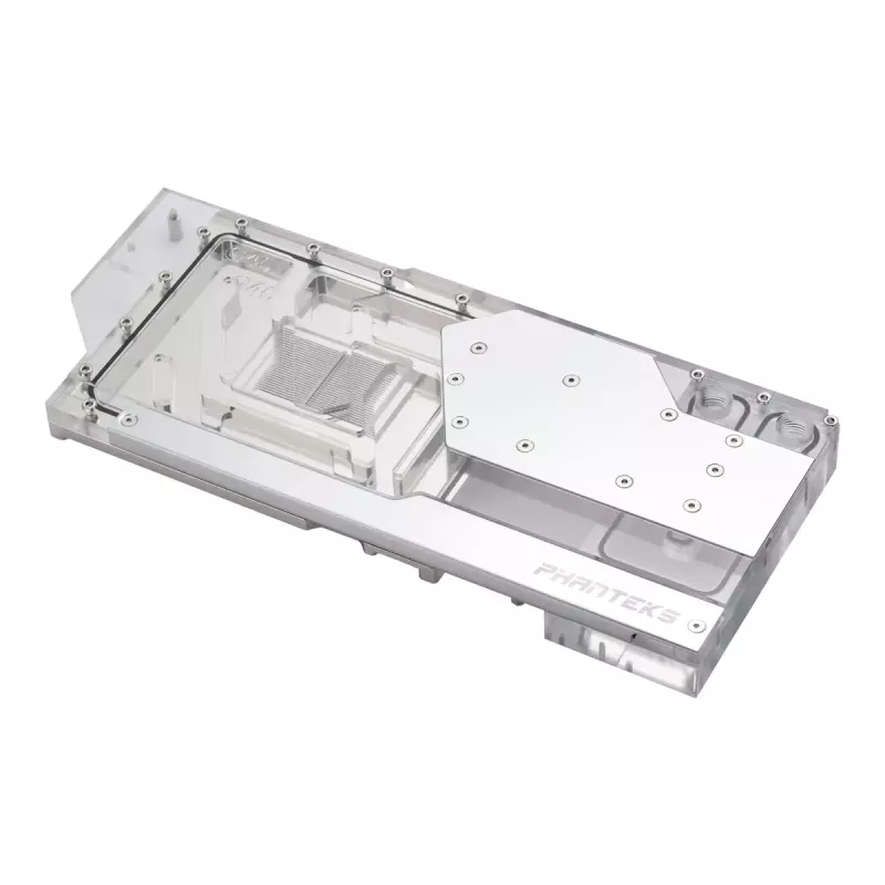 Vesiblokki + backplate Phanteks Glacier G40 akryyli kupari harmaa läpinäkyvä