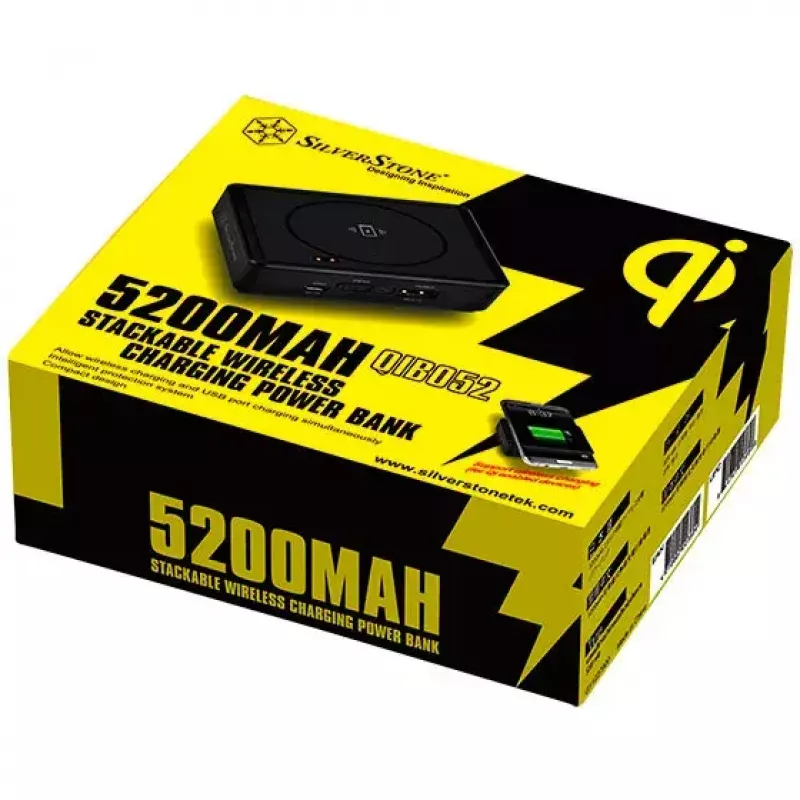 Kannettava varavirtalähde Silverstone QIB052 5200 mAh