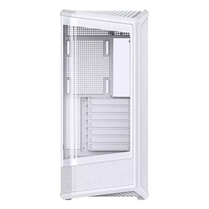 Tietokonekotelo Jonsbo D400 Midi Tower ATX karkaistu lasi – valkoinen