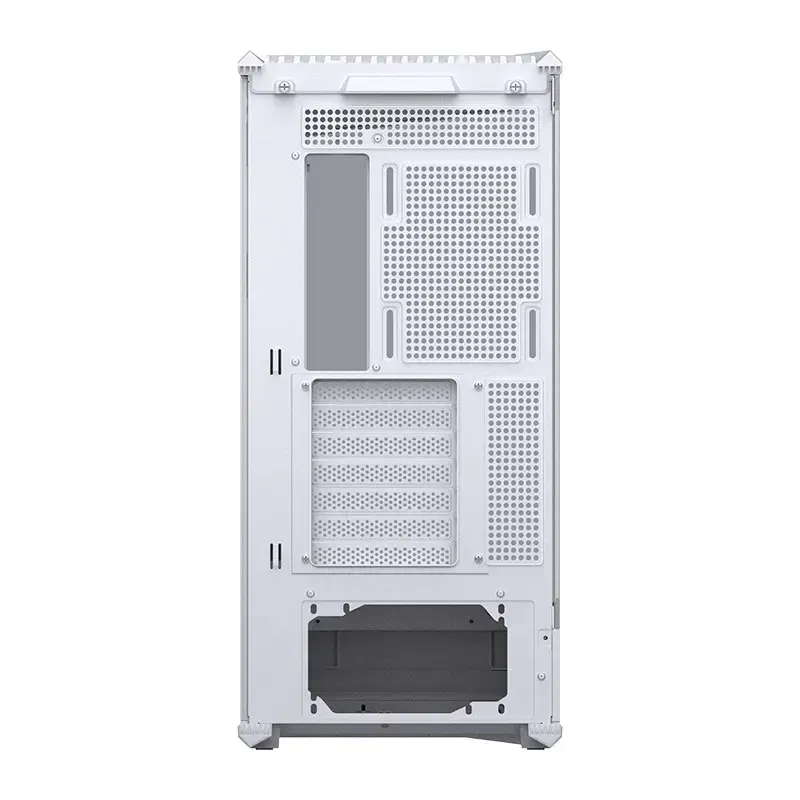 Tietokonekotelo Jonsbo D400 Midi Tower ATX karkaistu lasi – valkoinen