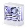 Tietokonekotelo Jonsbo D400 Midi Tower ATX karkaistu lasi – valkoinen