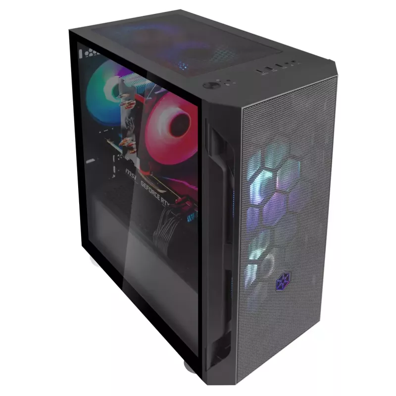 PC-kotelo Silverstone FARA H1M PRO Micro Tower musta