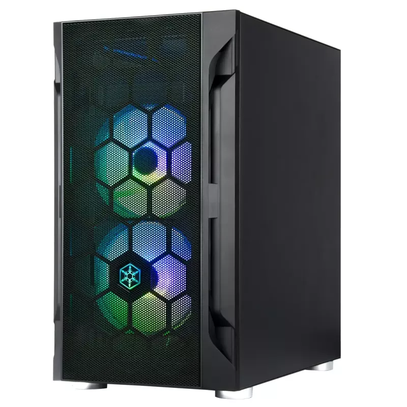 PC-kotelo Silverstone FARA H1M PRO Micro Tower musta