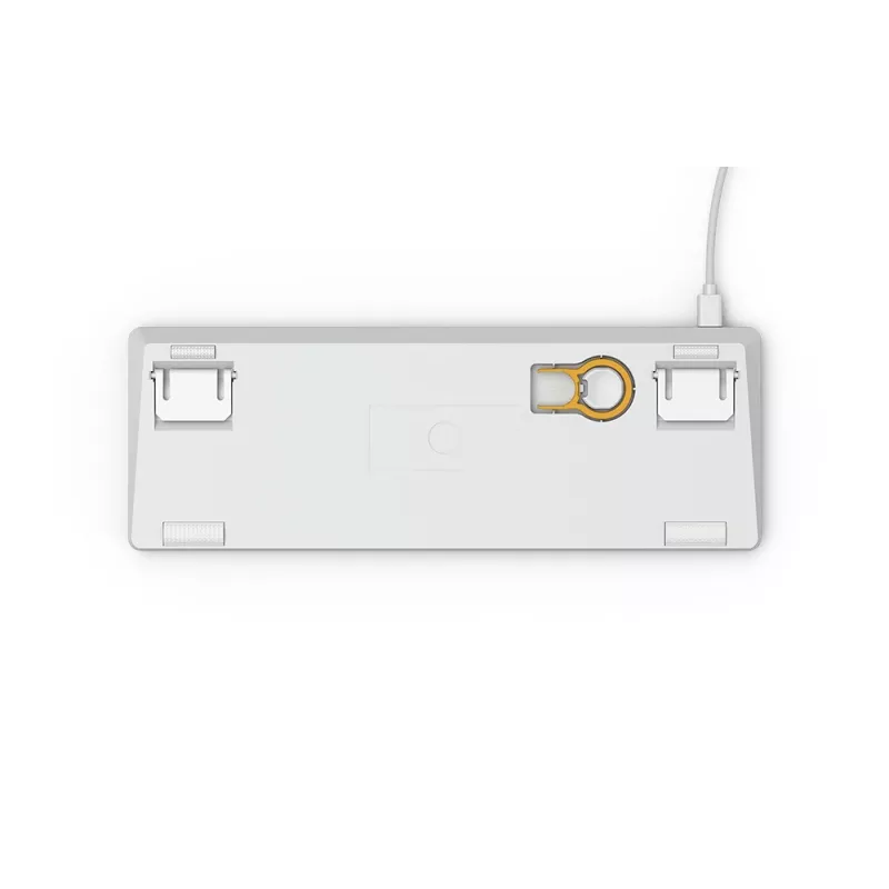 Glorious Gaming GMMK näppäimistö USB QWERTY US International hopea, valkoinen