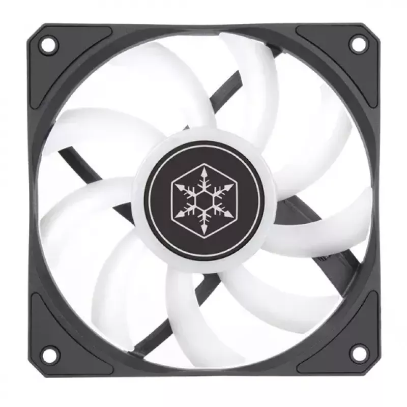 Ilmajäähdytin Silverstone Air Slimmer 120 12 cm musta läpinäkyvä