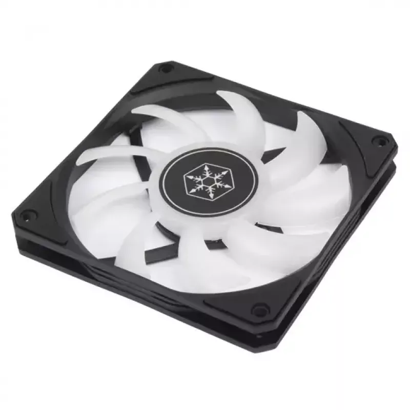 Ilmajäähdytin Silverstone Air Slimmer 120 12 cm musta läpinäkyvä