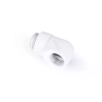 Asennussarja Alphacool Eiszapfen L-liitin kiertyvä G1/4 ulkokierre G1/4 sisäkierteeseen valkoinen