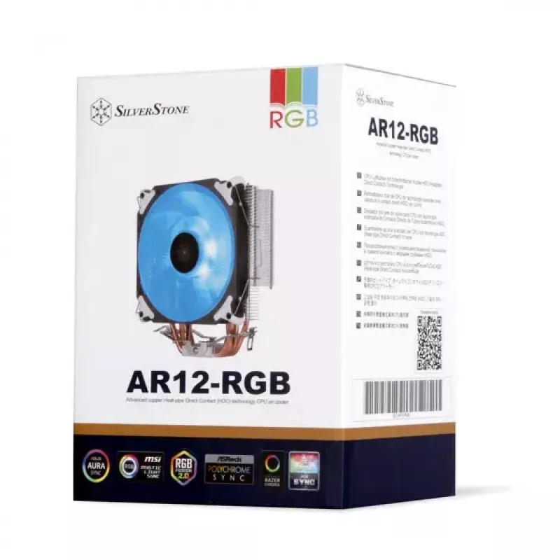 Jäähdytin Silverstone AR12 RGB prosessori