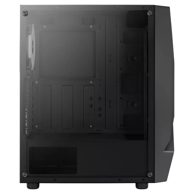Aerocool SCAPEBKV3 pelikotelo ATX-etu-RGB LED karkaistu lasi 3x ARGB-tuuletin musta