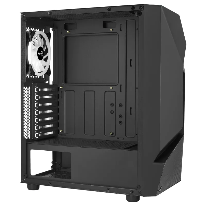 Aerocool SCAPEBKV3 pelikotelo ATX-etu-RGB LED karkaistu lasi 3x ARGB-tuuletin musta