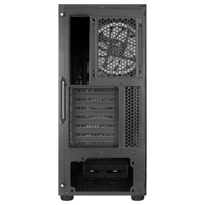 Aerocool SCAPEBKV3 pelikotelo ATX-etu-RGB LED karkaistu lasi 3x ARGB-tuuletin musta