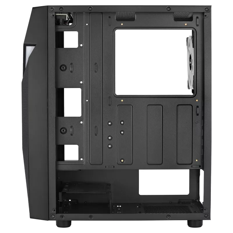Aerocool SCAPEBKV3 pelikotelo ATX-etu-RGB LED karkaistu lasi 3x ARGB-tuuletin musta
