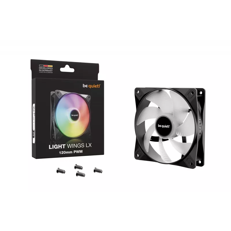 be quiet! LIGHT WINGS LX 120mm PWM tietokonekotelon tuuletin 12 cm musta 1 kpl