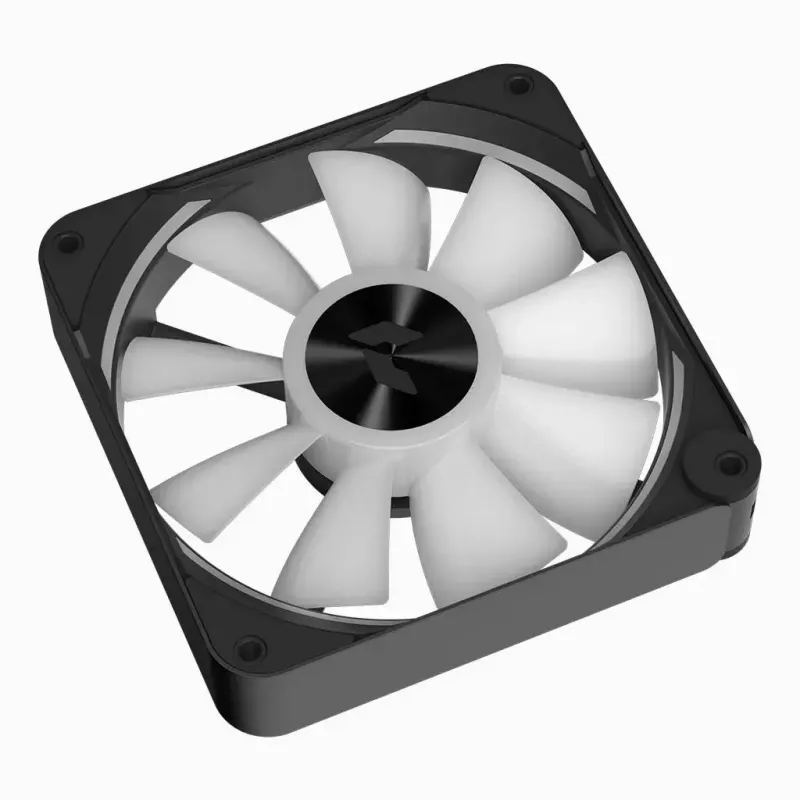APNX FP2-120 PWM ARGB kotelotuuletin, 120 mm, 500–1800 rpm, 83,85 CFM, 34,8 dB, musta