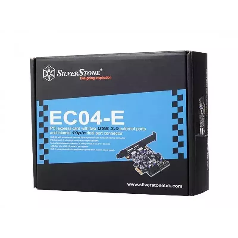 Liitäntäkortti Silverstone EC04-E sisäinen USB 3.2 Gen 1