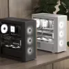 Aerocool D501A Midi-tornikotelo musta, puu