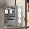 Aerocool D501A Midi-tornikotelo musta, puu