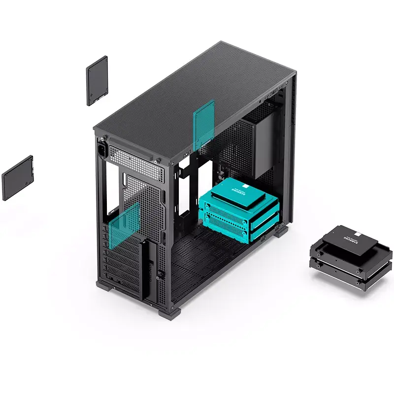 PC-kotelo Jonsbo D41 STD Midi Tower musta