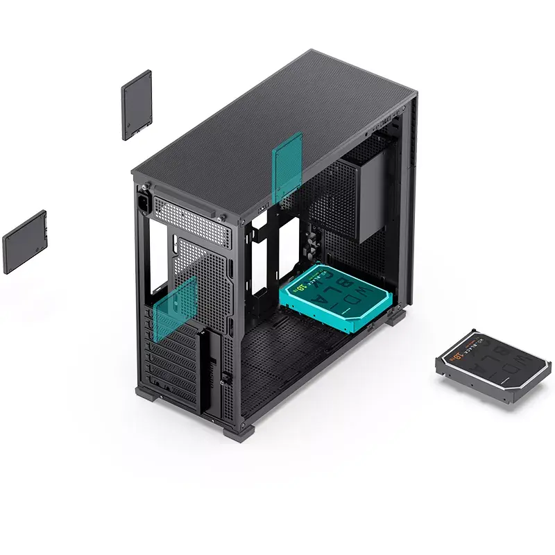 PC-kotelo Jonsbo D41 STD Midi Tower musta