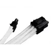 SilverStone SST-PP07-PCIW 8-pinninen PCIe 6+2-pinniseen PCIe jatkokaapeli, 0,25 m, valkoinen