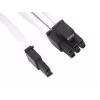 SilverStone SST-PP07-PCIW 8-pinninen PCIe 6+2-pinniseen PCIe jatkokaapeli, 0,25 m, valkoinen