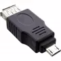 InLine Micro USB -sovitin Micro-A uros USB Type A naaras 31600