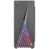 Aerocool DELTABKV1 ATX PC-kotelo RGB-etu, täysi sivulasiseinä, 12 cm tuuletin, musta