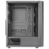 Aerocool DELTABKV1 ATX PC-kotelo RGB-etu, täysi sivulasiseinä, 12 cm tuuletin, musta