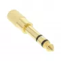 InLine audioadapteri 6,3 mm pistoke / 3,5 mm liitäntä stereo kullattu metalli