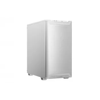 PC-kotelo be quiet! PURE BASE 501 Airflow Midi Tower valkoinen — ATX, 3×140mm edessä, 1×140 mm takana, 5×2,5 tuumaa, 2×3,5 tuumaa, USB‑C, PWM-tuki
