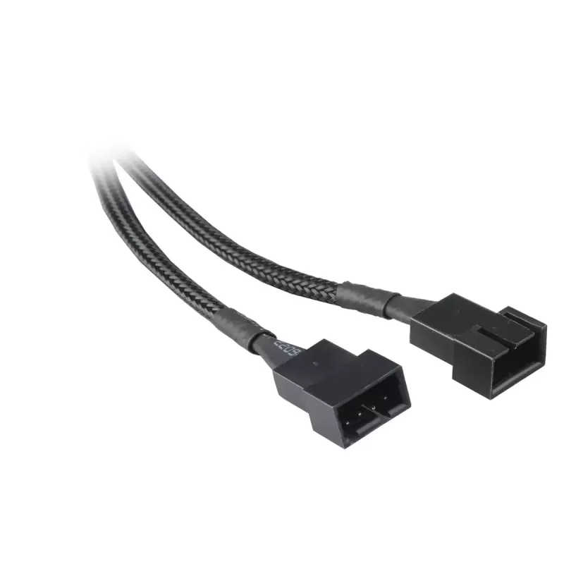 Akasa AK-CBFA04-15 PWM-tuulettimen jakokaapeli, 15 cm, suojapunos, musta