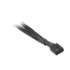 Akasa AK-CBFA04-15 PWM-tuulettimen jakokaapeli, 15 cm, suojapunos, musta