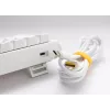 Ducky One 3 Mini Pure White näppäimistö pelikäyttöön USB saksa 61 näppäintä RGB LED