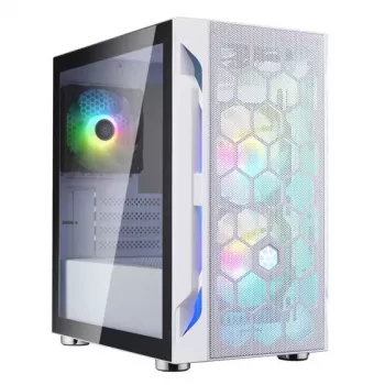 PC-kotelo Silverstone FARA H1M PRO Tower valkoinen